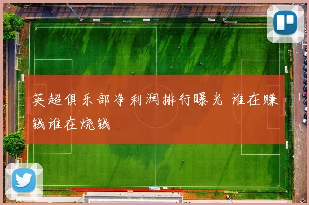 英超俱乐部净利润排行曝光 谁在赚钱谁在烧钱