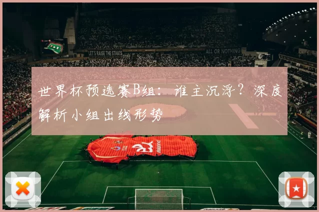 世界杯预选赛B组：谁主沉浮？深度解析小组出线形势
